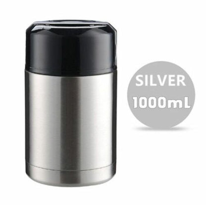 Thermos Lunch Box 800ML/1000ML/1200ML Portable Stainless Steel Food Containers