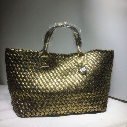 Snake Weaving Bag Shoulder Purse Vegetable Basket Large Shopping Bag 37*18*53 CM