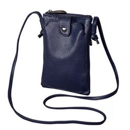 Polyester Shoulder Bag Genuine Leather Small Purse Crossbody Messenger Clutch
