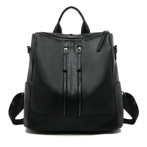 Women Girls Waterproof Leather Backpack Travel Shoulder Rucksack School Book Bag