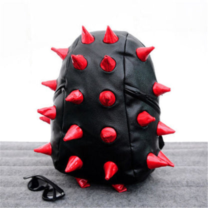 Unisex Hedgehog Spike Travel Backpacks Spiky Punk School Bookbags Shoulder Bags
