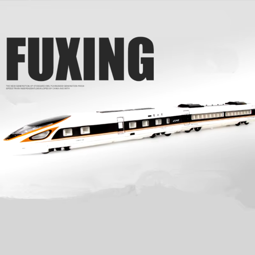 Alloy High-Speed Train Model Diecast Metal Toy Rail Electric High-Speed Train Me