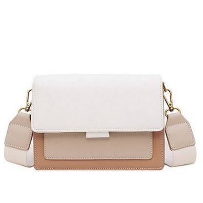 Crossbody Bag Handbag Flap Bags Simple Shoulder Purse Luxury Polyester Brown 1PC