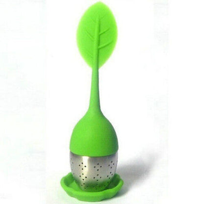 Food-grade Silicone Tea Strainer Herbal Spice Infuser Tea Filter Stainless Steel