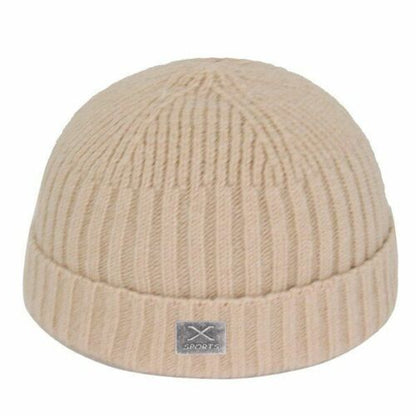 Beanie Hat Short Skullcap Men's Winter Women's Caps Knitted Unisex Casual Solid