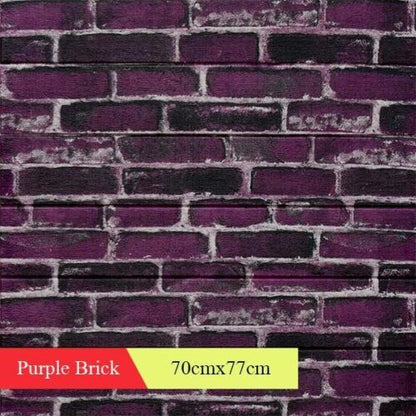 Brick Stickers Wall Decor 3D Living Room DIY Self-adhesive Waterproof Wallpapers