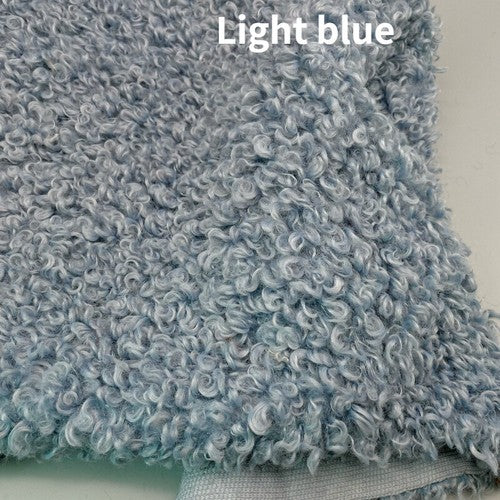 Curly Plush Faux Sherpa Fleece Fabric ry DIY Toy Doll Material 40 45CM