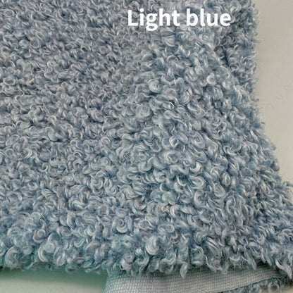 Curly Plush Faux Sherpa Fleece Fabric ry DIY Toy Doll Material 40 45CM