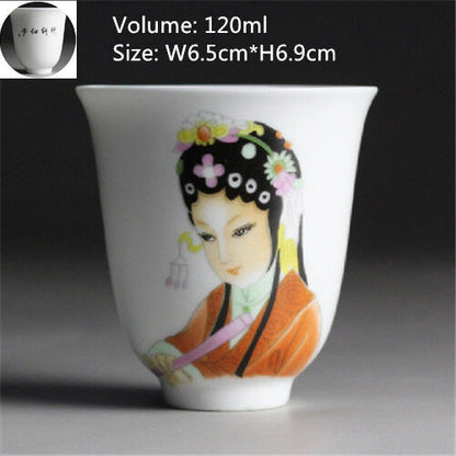 Chinese tea cup Japanese style master cup of tea blue-and-white porcelain cups