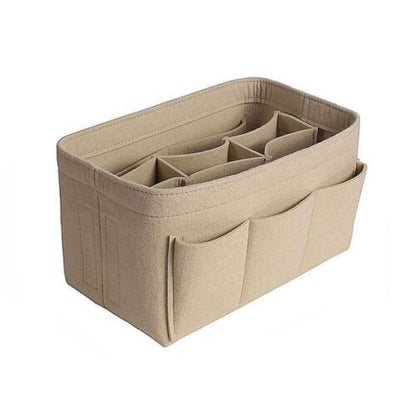 Cosmetic Purse Felt Cloth Insert Bag Handbag Organizer 17*34*18CM Traveling 1 PC
