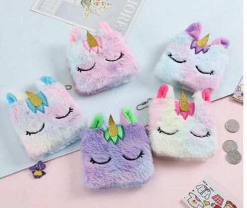 Children's Pack Unicorn Fanny Girls Waist Bag Plush Toy Belt Color Cartoon Purse