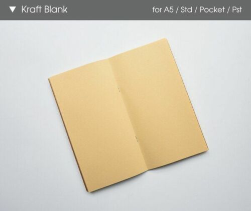 Kraft Paper Notebook Filler Paper Inserts Blank Dot Grid Notepad Diary Journal