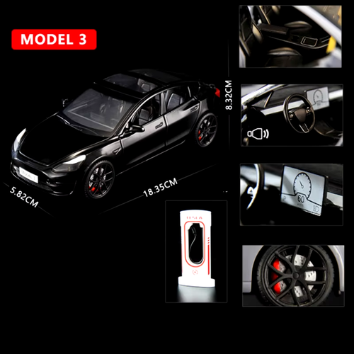 1:24 Model 3 Model Y X Alloy Car Model Diecast Metal Toy Vehicles Car Model Simu