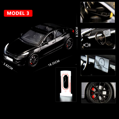 1:24 Model 3 Model Y X Alloy Car Model Diecast Metal Toy Vehicles Car Model Simu
