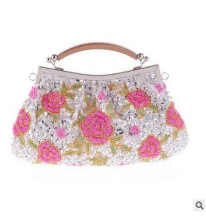 Women Clutch Bags Beads Evening Bag Day Clutches Party Bag Lady Vintage Purse