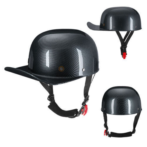 New Motorcycle Open Face Half Helmet Scooter Cap Retro Baseball Style Jet Helmet