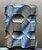 New Blue Gold Titanium Alloy Knife Bead Umbrella Pendant Rope Paracord Outdoor
