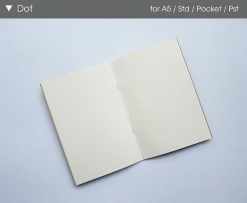 Kraft Paper Notebook Filler Paper Inserts Blank Dot Grid Notepad Diary Journal