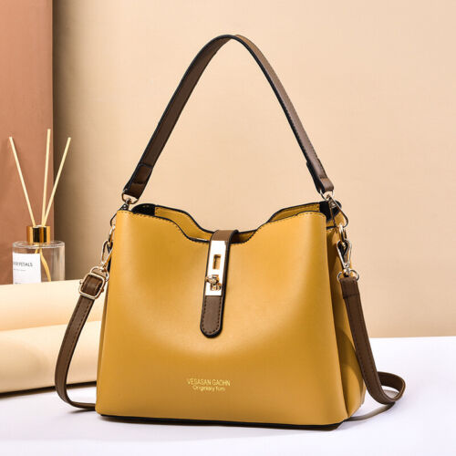 Womens Faux Leather Shoulder Bag Crossbody Handbags Messenger Purse Tote Satchel