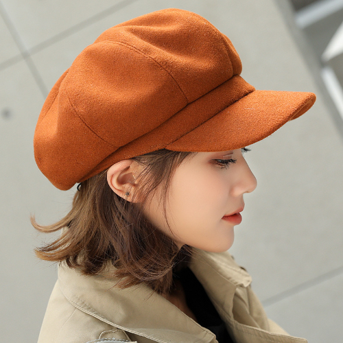 Caps New Arrive Women Newsboy Cap Baker Peaked Beret Driving Hat Sunscreen Hats
