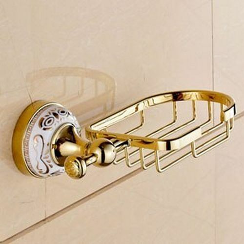 Luxury Towel Racks Stainless Steel Ceramic Wall Mounted Bathroom Accessories Set