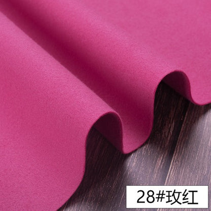 Fall Thick Solid Cashmere Imitation Wool Cloth Diy Coat Woollen Fabric Wide 57"