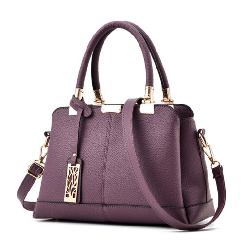 Women's Ladies PU Leather Satchel Handbag Shoulder Tote Messenger Crossbody Bag