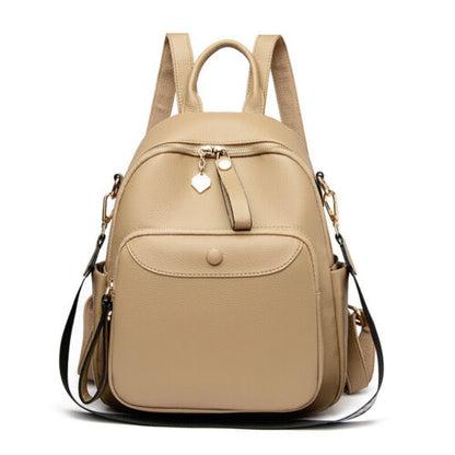 Women's Ladies Leather Backpack Purse Anti-Theft Travel Shoulder Bag Satchel