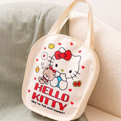 Cute Women Girl Hello Kitty Handbag Canvas Shoulder Bag Tote Storage