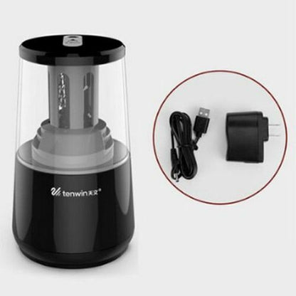 Electric Pencil Sharpener Adjustable Hand Crank Mechanical Knife Holder Station