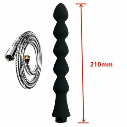 Shower Nozzle Silicone Enema Healthy Rectal Anal Syringe Douche System Vaginal