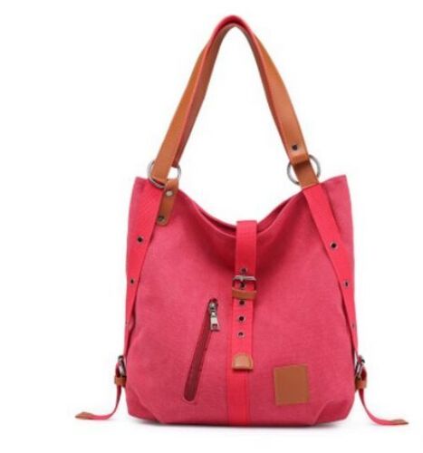 Winter Canvas Shoulder Bag Backpack School Travel Bags Large Capacity 35*12*32CM