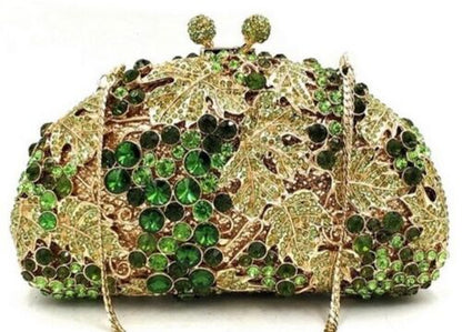 Crystal Clutch Evening Bags Animal Pattern Sparkly Diamond Pochette Purse Women