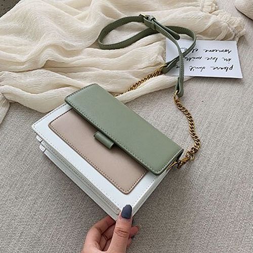 Mini Leather Crossbody Bags Chain Shoulder Simple Travel Long Belt Purse Handbag