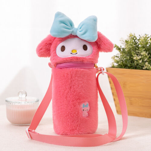 Kuromi My Melody Cinnamoroll Water Bottle Cup Shoulder Bag Pochacco Crossbody