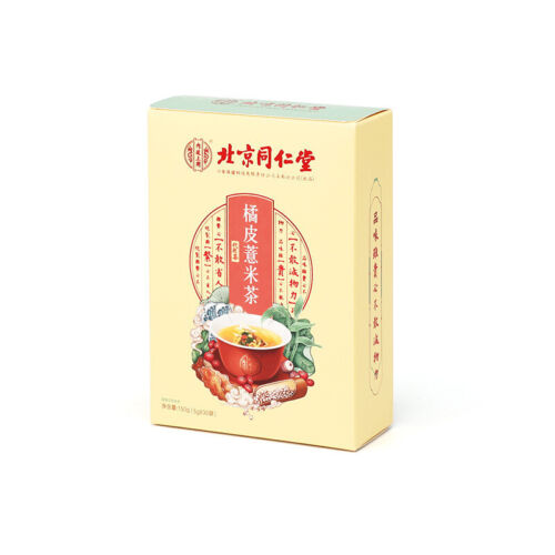 北京同仁堂内廷上用橘皮薏米茶 橘皮薏米养生茶150g（5g*30）TongRenTang orange peel barley health tea