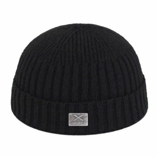 Beanie Hat Short Skullcap Men's Winter Women's Caps Knitted Unisex Casual Solid