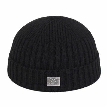 Beanie Hat Short Skullcap Men's Winter Women's Caps Knitted Unisex Casual Solid