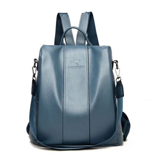 Anti-theft Genuine Leather Backpack Vintage Shoulder Bag Travelling School Purse