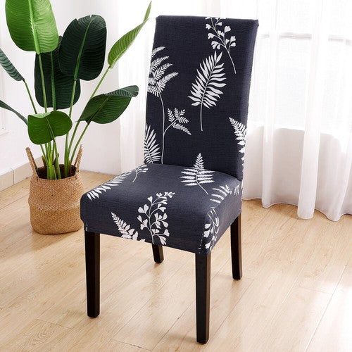 1/4/6pcs Stretch Spandex Dining Room Printed Chair Covers Slipcovers Home Decor