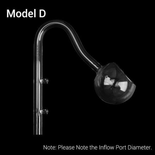 Skimmer Glass Lily Pipe Spin Surface Inflow Outflow 13/17mm Aquarium Water Tank