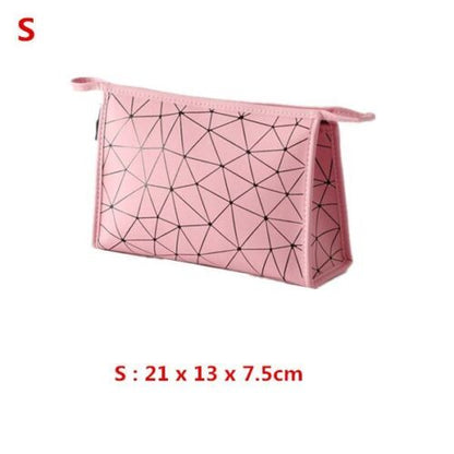 Waterproof Cosmetic Bag Synthetic Leather Toiletry Make Up Organizer Travel S/L