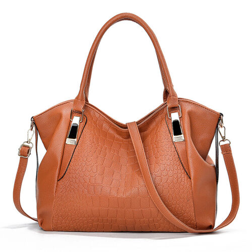 Fashion Women's Ladies Handbags PU Leather Large Tote Shoulder Crossbody Purse