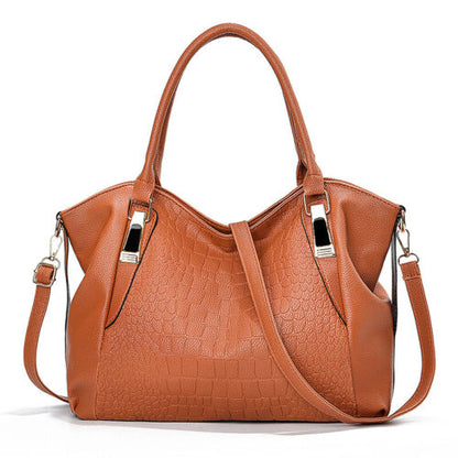 Fashion Women's Ladies Handbags PU Leather Large Tote Shoulder Crossbody Purse
