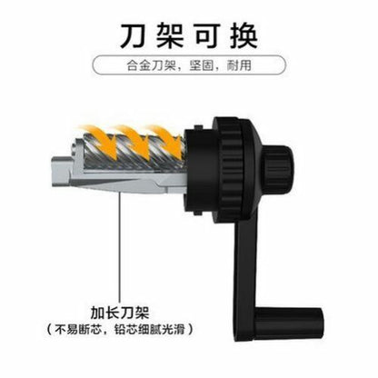 Electric Pencil Sharpener Adjustable Hand Crank Mechanical Knife Holder Station