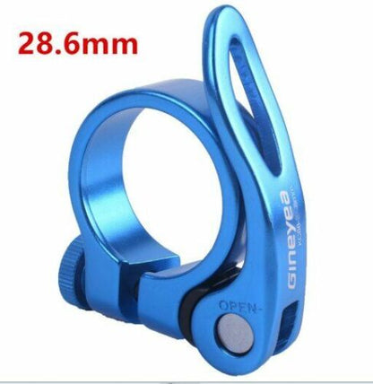 Bike Seat Clamp 28.6/30.2/31.8/34.9mm Alloy Aluminum Mountain MTB BMX Road 40g