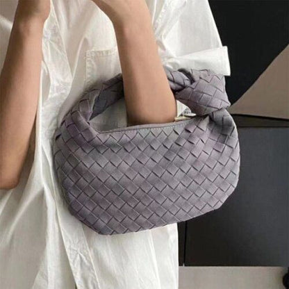 Handmade Woven Bag Synthetic Leather Shoulder Bag Handbag 26*3*16 CM Polyester