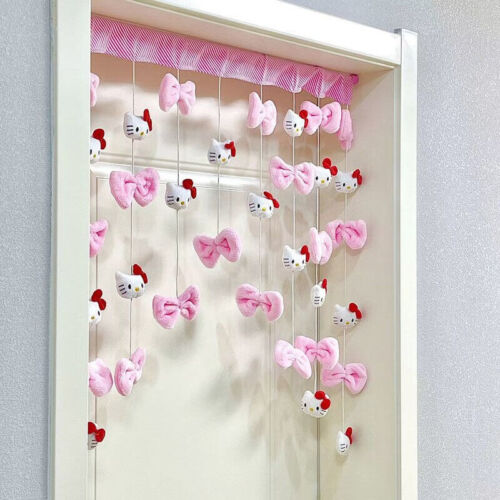Sanrio Hello Kitty Cute Kawaii Door Curtain Plush Dolls Bedroom wall Decoration