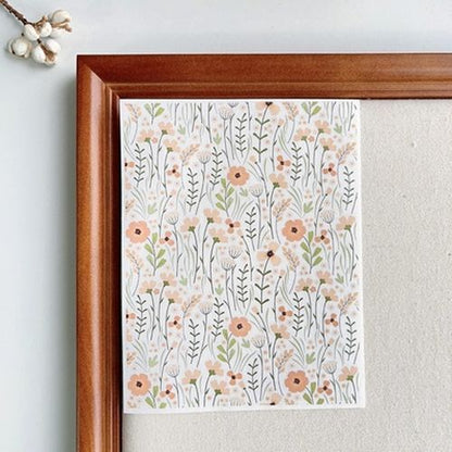 Polymer Image Transfer Paper Plants Flowers Leaf Decals DIY Jewelry Craft Tools