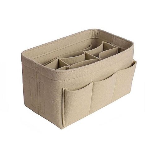 Cosmetic Purse Felt Cloth Insert Bag Handbag Organizer 17*34*18CM Traveling 1 PC